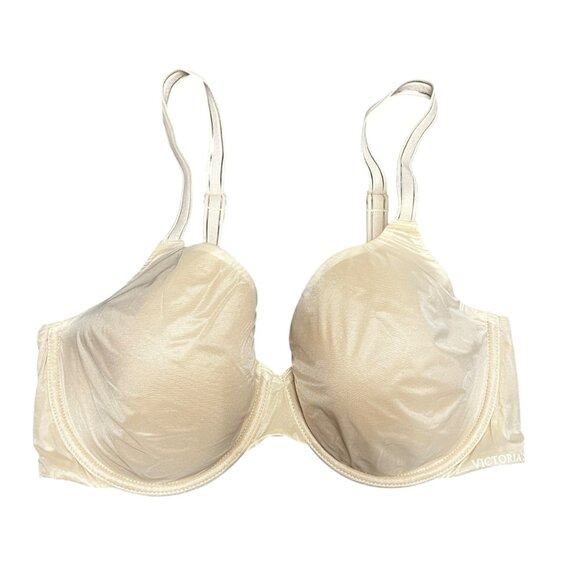 Victorias Secret Bra Body By Victoria Lined Perfect Coverage 32DD‎ Nude Beige - Picture 1 of 8